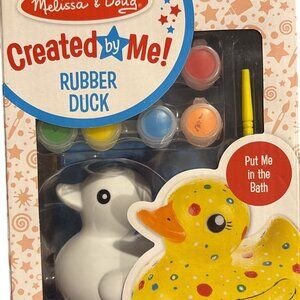 Melissa & Doug Created By Me Rubber Duck Craft Kit Ages 4+ Paintable Bath Toy 8